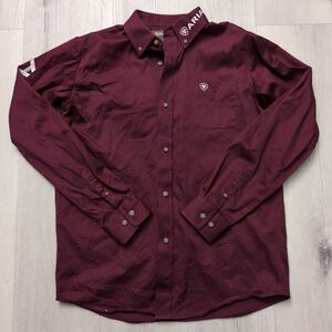 Ariat Embroidered Western Shirt Mens Long Sleeve Button Shirt Measurements InPic